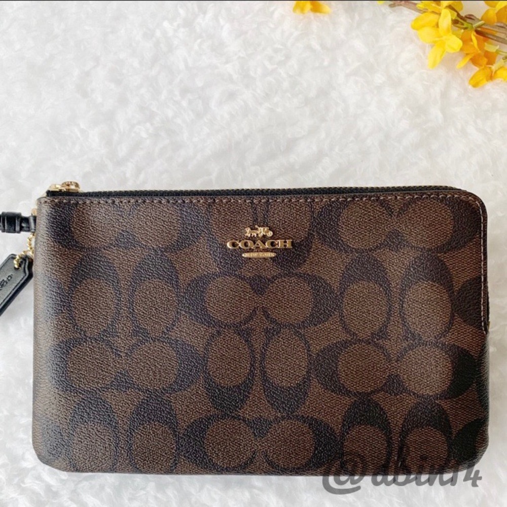 NWT Coach (LARGER SIZE) Double Zip Wallet/Wristlet - Picture 2 of 10